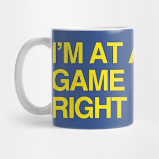 I'm at a Blues game right now Mug